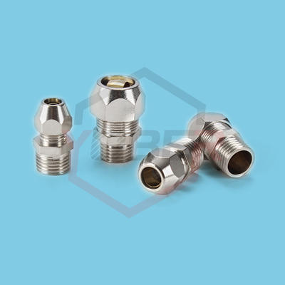 1/8" 1/4" 3/8" 1/2" BSP Male Thread 4 6 8 10 12 14 16mm OD Tube Brass Ferrule Tube Compression Fitting Connector