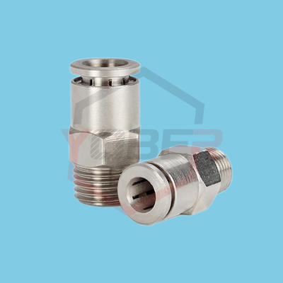 Fittings Pneumatic Connectors 1/8" 1/4" 3/8"1/2" BSPT Male Elbow Nickel Plated Brass Push In Quick Connector Release Air Fitting