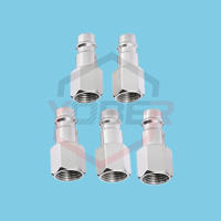 1/4" BSP Femal Air Line Hose Compressor Connectors Silver Euro Male Quick Release Fittings