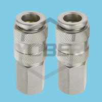 Zinc Plated Air Line Hose Connector 1/4 1/2 BSP Female Euro Female Quick Release Fittings