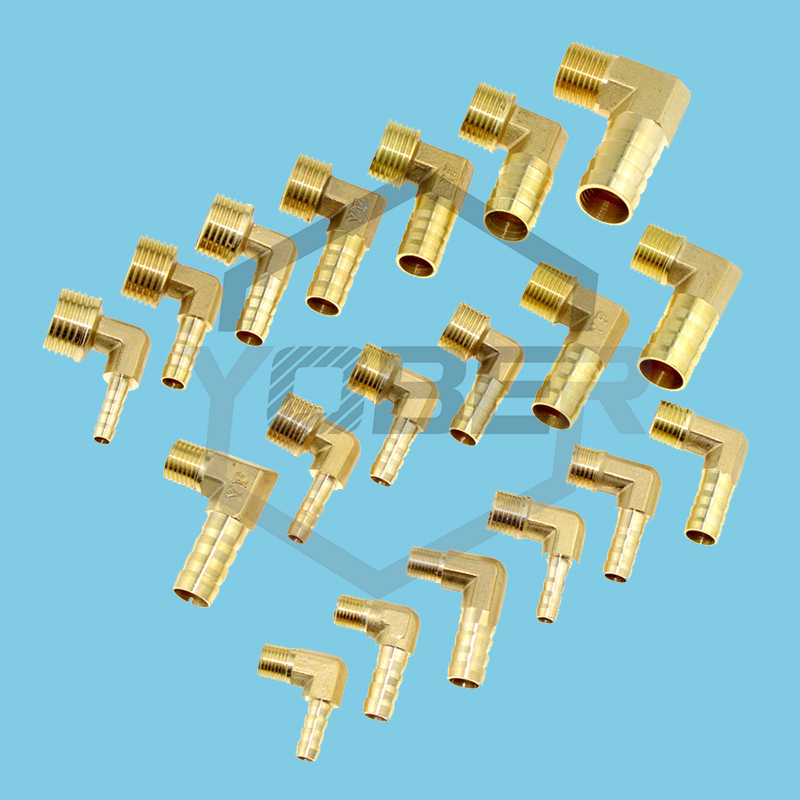 Brass Hose Barb Fitting Elbow 6mm 8mm 10mm 12mm 16mm To 1/4 1/8 1/2 3/8" BSP Male Thread Barbed Coupling Connector Joint Adapter