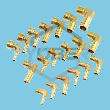 Brass Hose Barb Fitting Elbow 6mm 8mm 10mm 12mm 16mm To 1/4 1/8 1/2 3/8" BSP Male Thread Barbed Coupling Connector Joint Adapter
