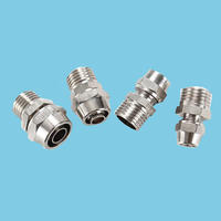 Quick-twist Fittings Pneumatic Connectors Quick Release Fitting All-copper Nickel-plated Locking Straight Quick Exhaust Valve Connected with Internal Thread and Eexternal Thread