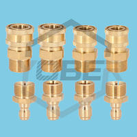 China Fittings High Pressure Adapter Hose Thread Coupler Quick Connector Copper Washing Machine Connector