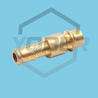 China Wholesale Brass Ferrule Hose Pneumatic Fitting Straight Hex Compression Connector Plug Hose Fitting