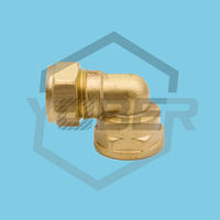 China Manufacturer 90 degree Female Threaded Elbow Forged Brass Compression Pipe Fitting Elbow