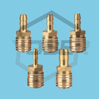 China Supplier Pneumatic Gas Fitting Tube Quick Release Couplings Brass Fittings
