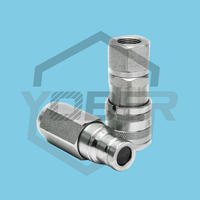 Factory Supply Steel Skid Steer Coupling Flat Face Fittings Male and Female Hydraulic Quick Coupler